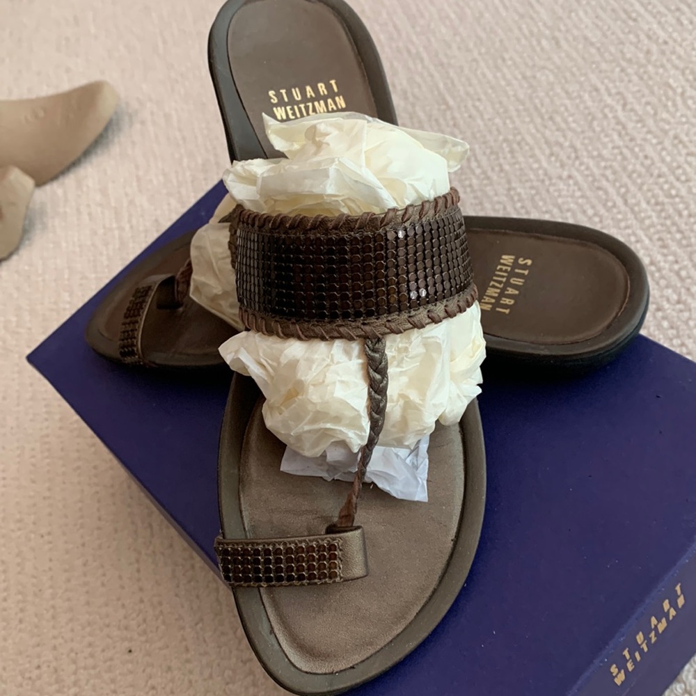 Gorgeous summer sandals I chocolate, Stuart Weitzman